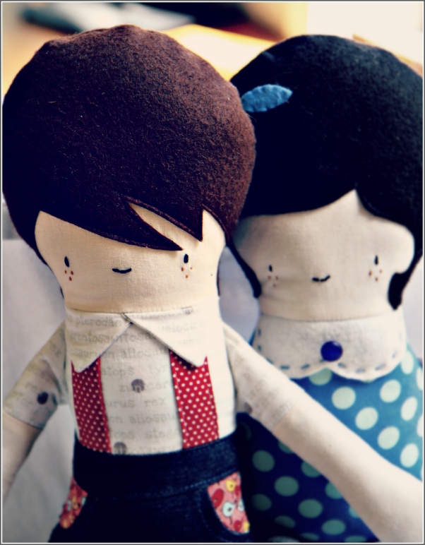 Boy and Girl Dolls, Sewn in Vermont©