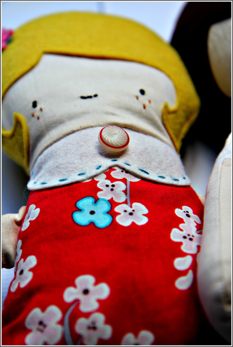 Yellow Haired Doll, Sewn in Vermont©